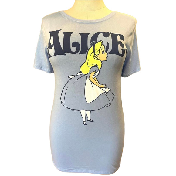 New Torrid Disney 4 (4x 26) Alice In Wonderland Baby Blue Graphic Tee T shirt - Picture 1 of 1